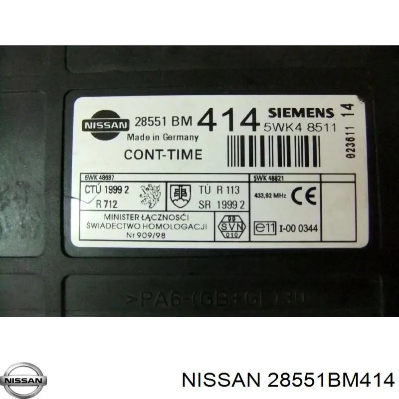 Купить 28551BM414 Nissan/Infiniti 