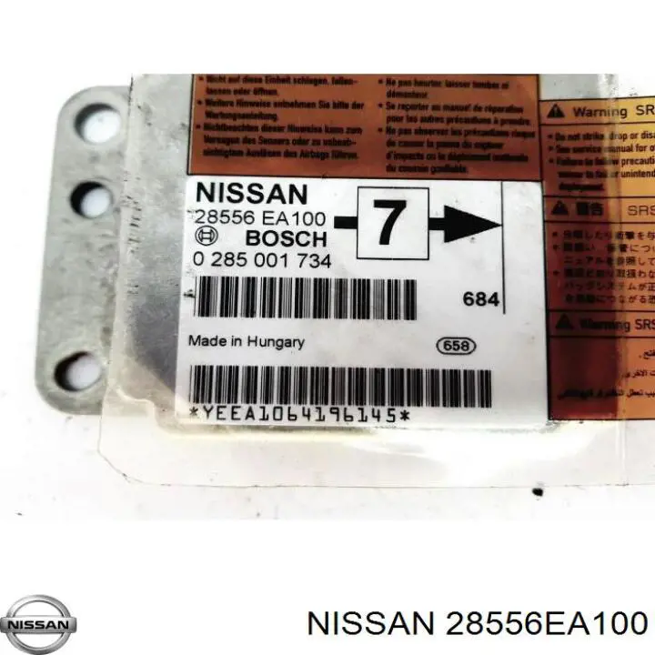 Модуль-процессор управления подушкой безопасности (ЭБУ AIRBAG) 28556EA100 Nissan/Infiniti