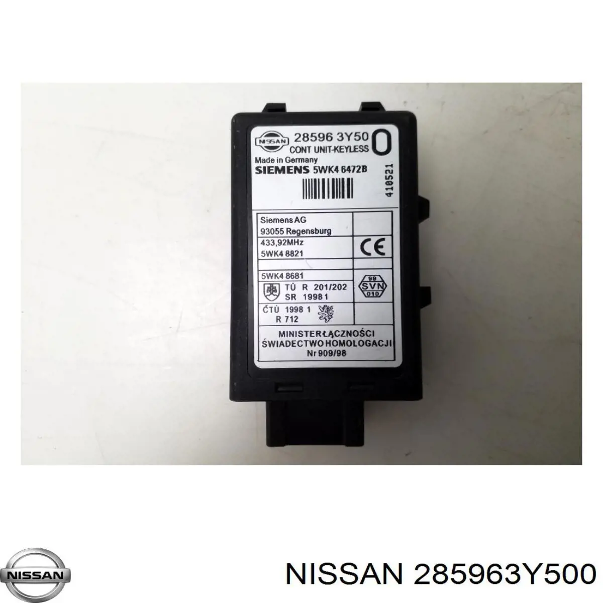 Датчик бесключевого доступа двери (приемник ключа) Nissan/Infiniti 285963Y500 цена, от 4.06 USD