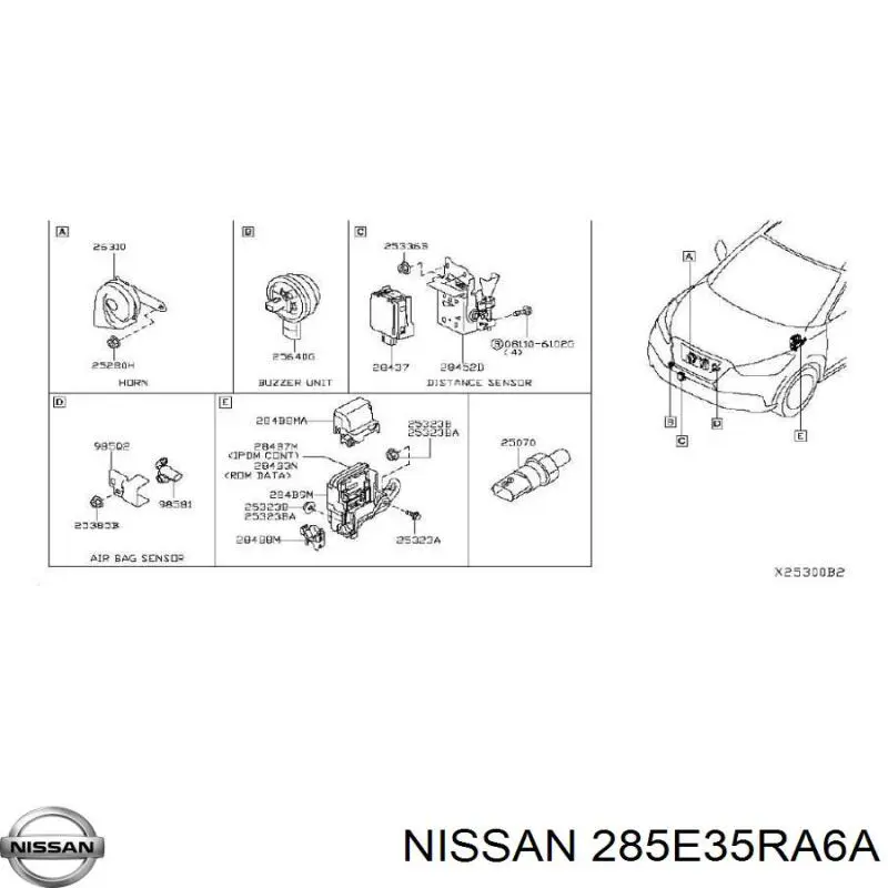  Nissan/Infiniti 285E35RA6A цена, от 137.26 USD