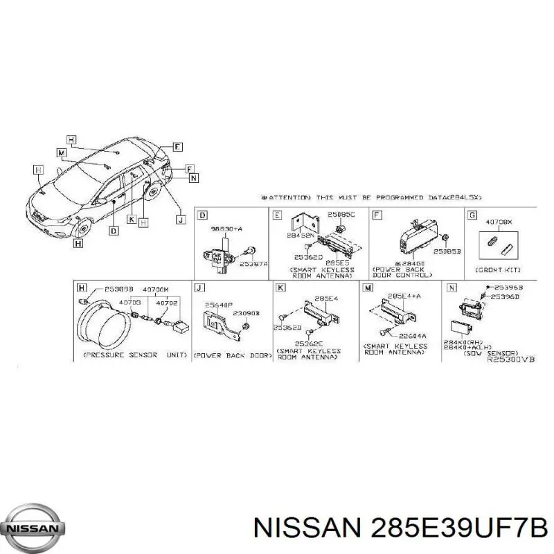 285E39UF7B Nissan/Infiniti 
