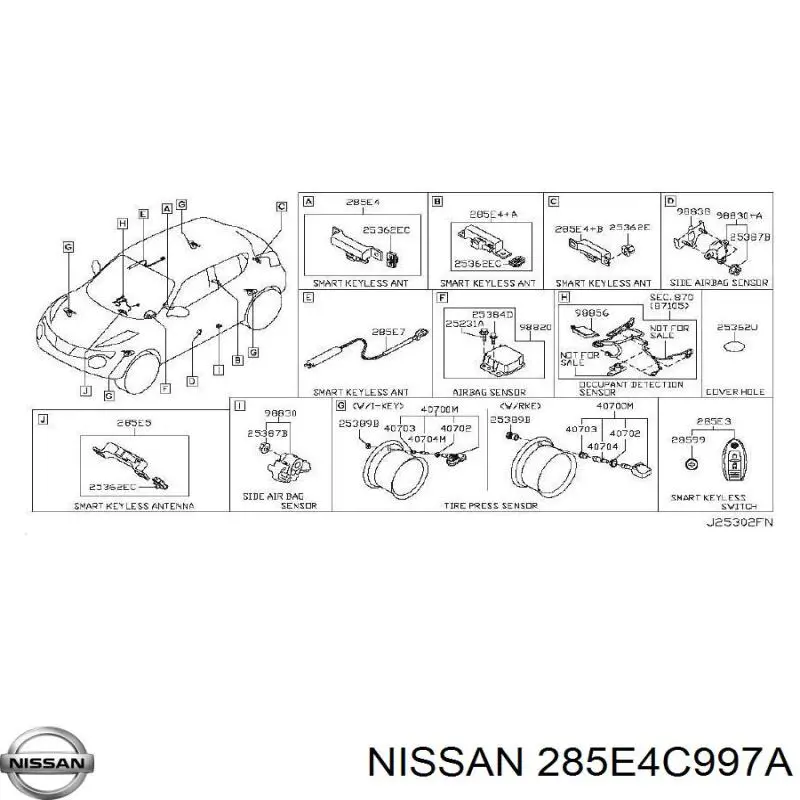  Nissan/Infiniti 285E4C997A цена, от 3.17 USD