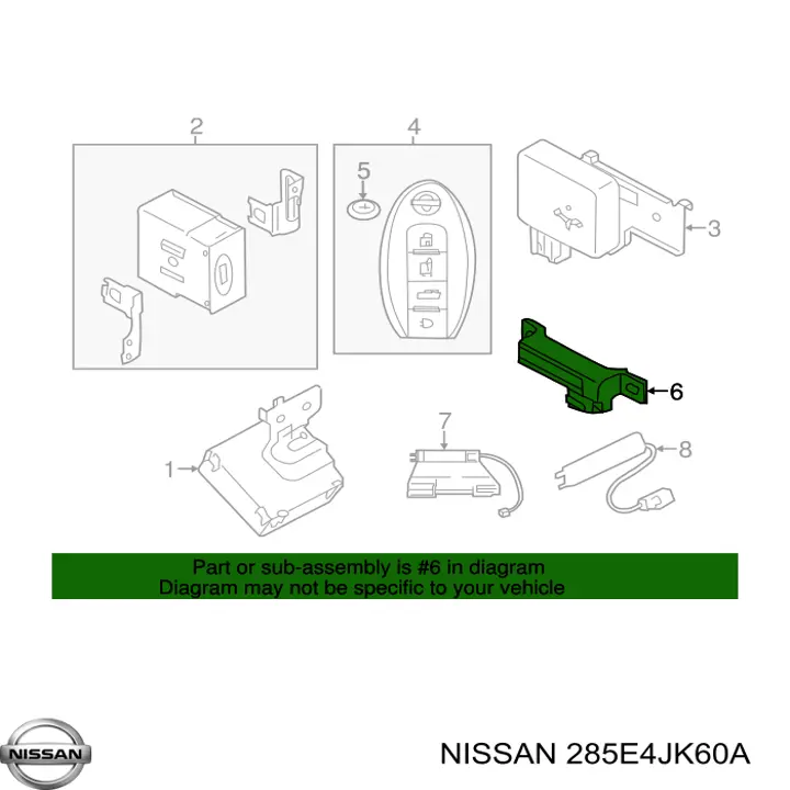 Купить 285E4JK60A Renault (RVI) Кольцо иммобилайзера