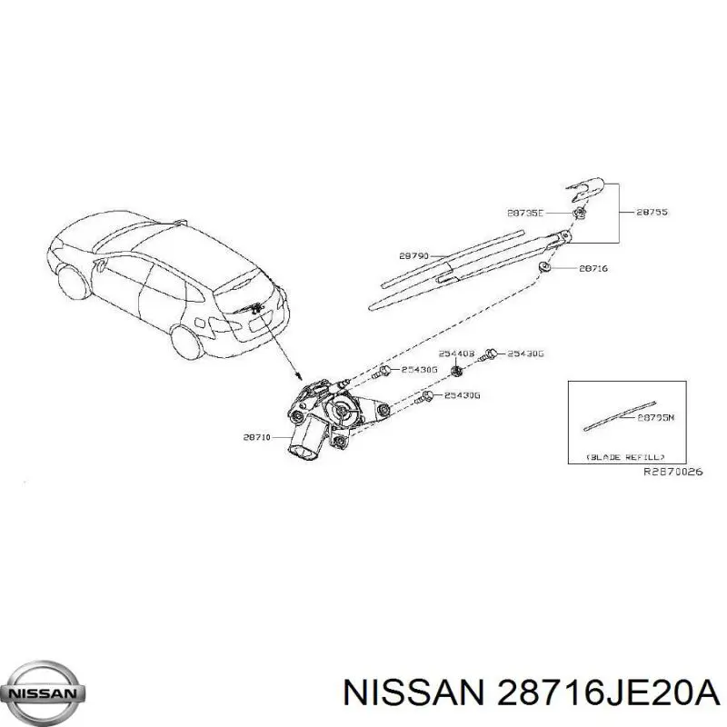  28716JE20A Nissan