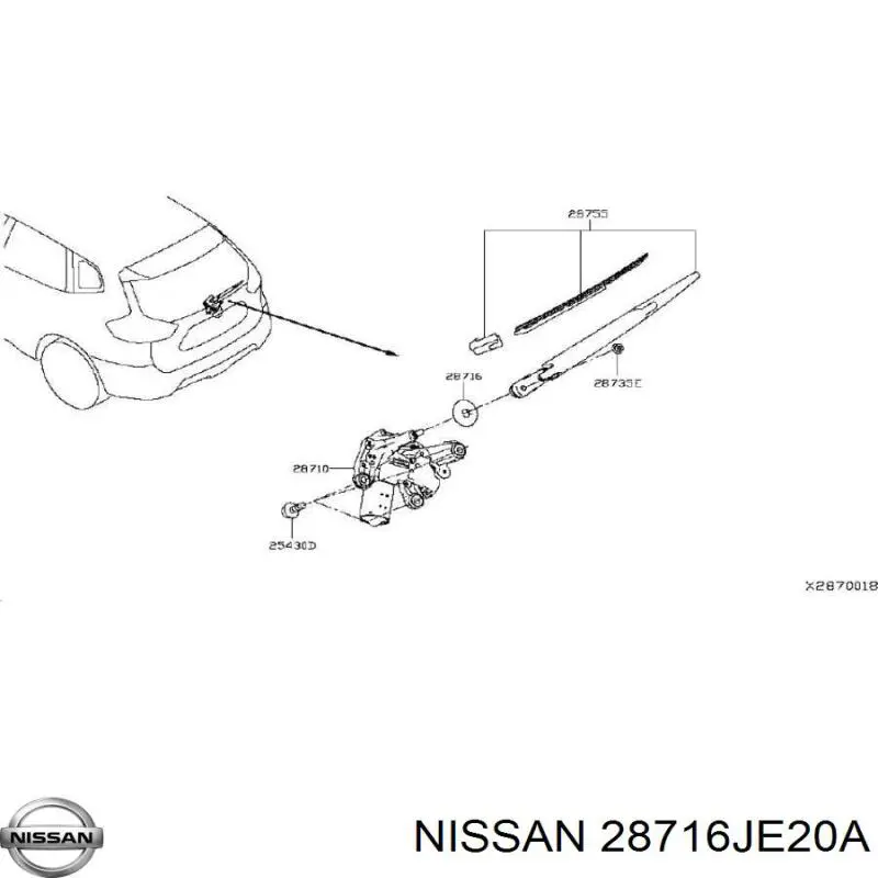  Nissan/Infiniti 28716JE20A цена, от 5.89 USD