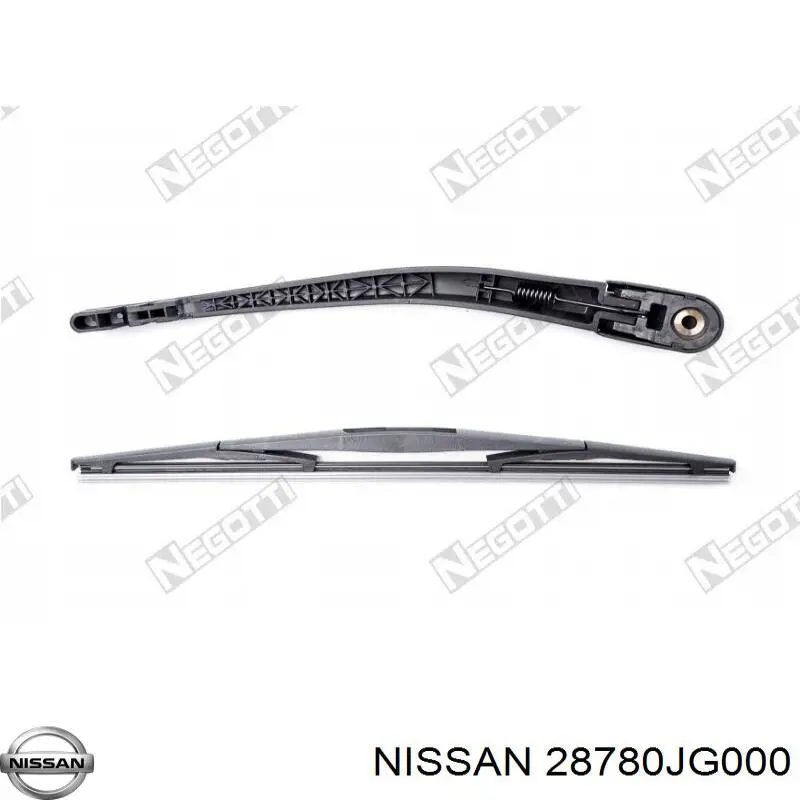 28780JG000 Nissan braço de limpa-pára-brisas de vidro traseiro