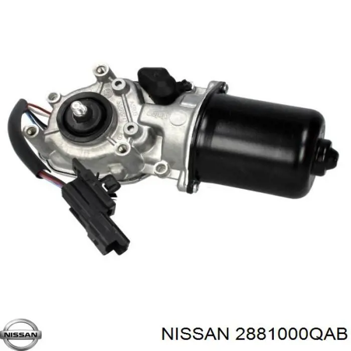 2881000QAB Nissan мотор стеклоочистителя лобового стекла