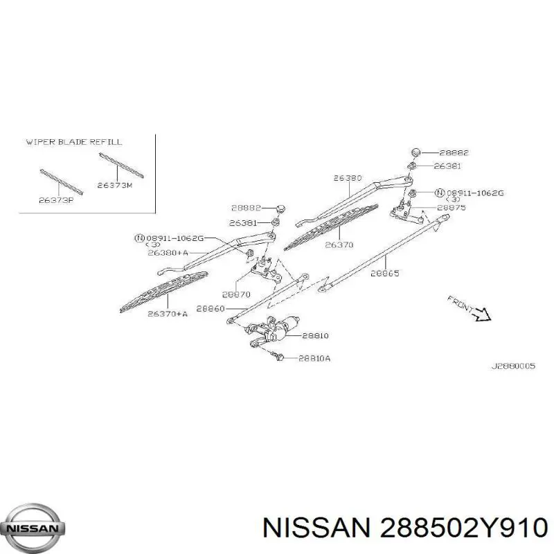  288502Y910 Nissan