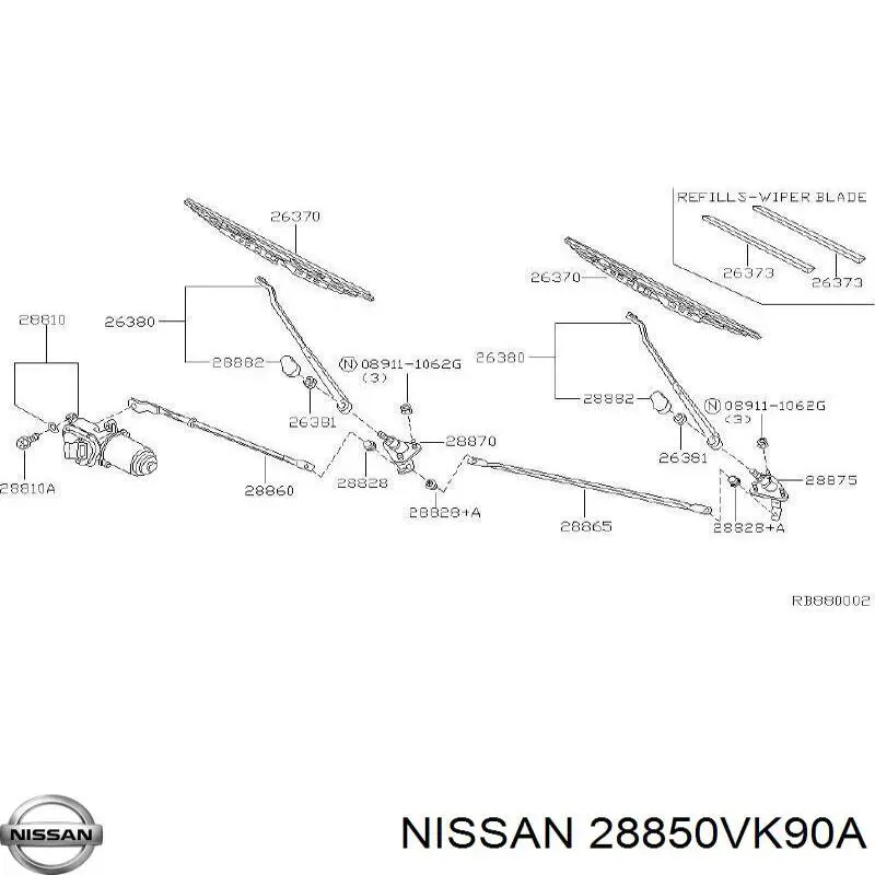 28850VK90A Nissan/Infiniti 