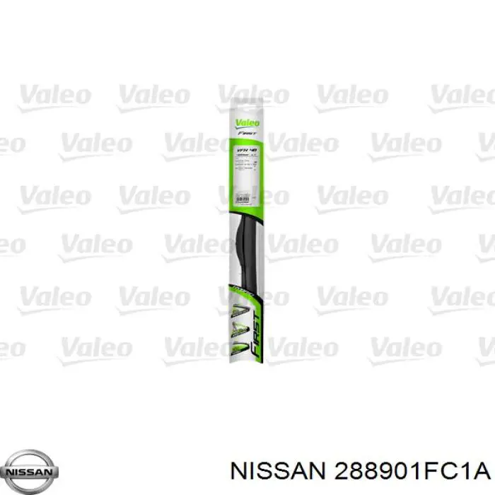288901FC1A Nissan щетка-дворник лобового стекла пассажирская