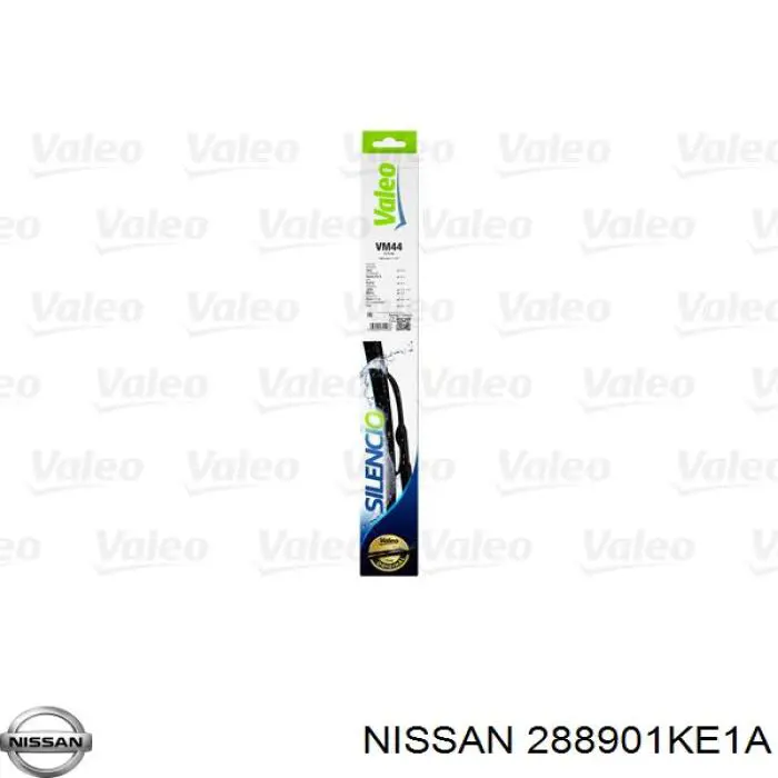 288901KE1A Nissan щетка-дворник лобового стекла пассажирская