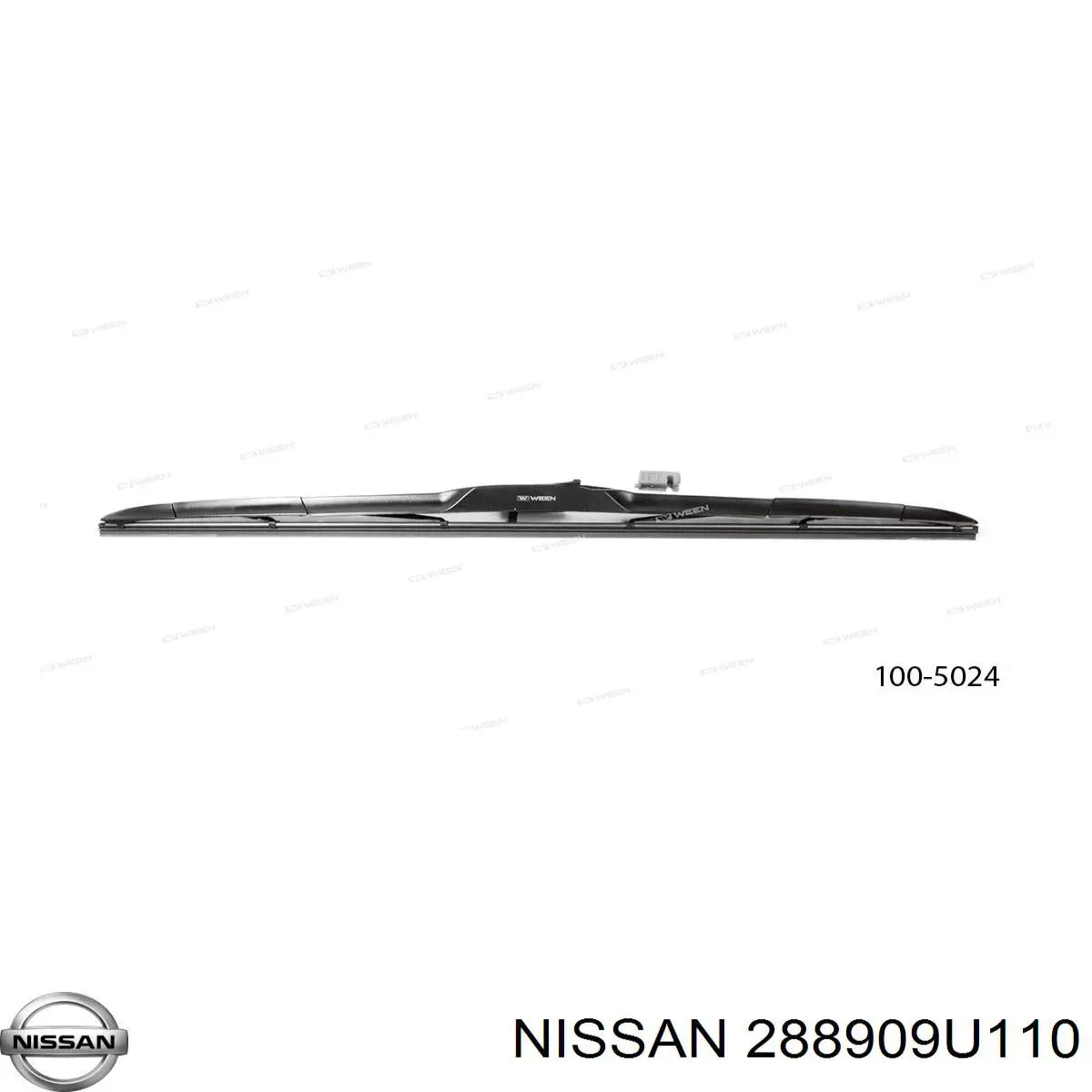 Купить 288909U110 Nissan/Infiniti Щетка-дворник лобового стекла пассажирская