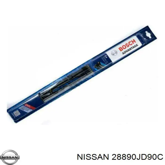 28890JD90C Nissan щетка-дворник лобового стекла пассажирская