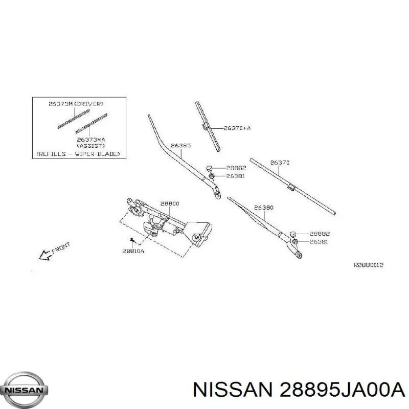  Nissan/Infiniti 28895JA00A цена, от 40.74 USD