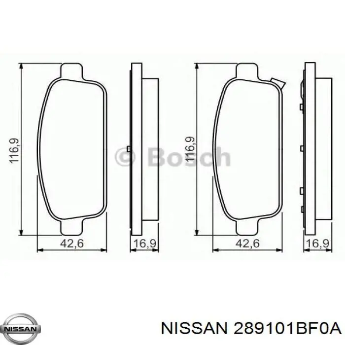 Бачок омывателя лобового стекла Nissan/Infiniti 289101BF0A цена, от 267.42 USD