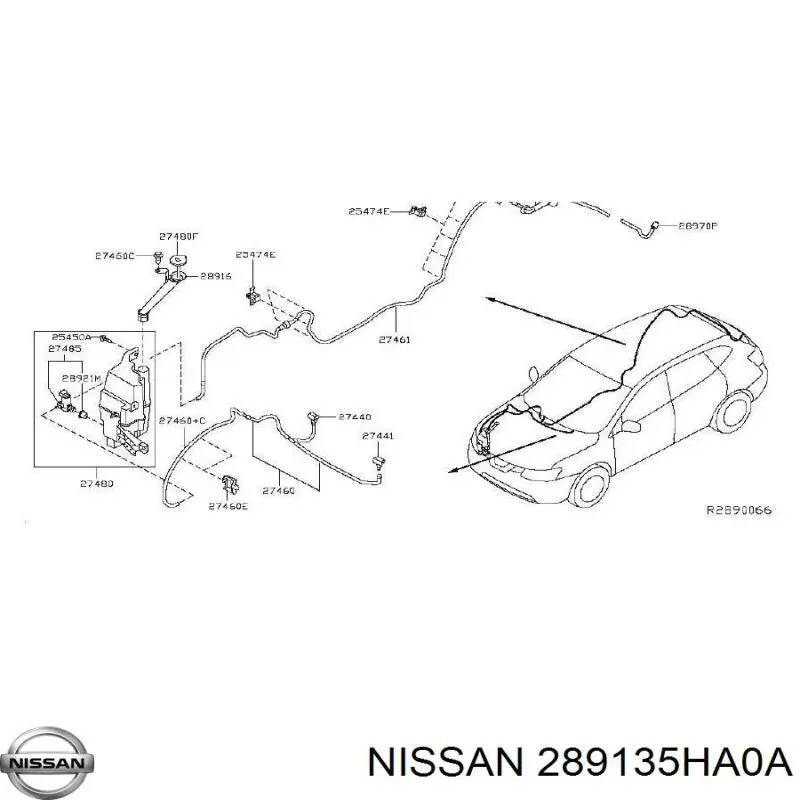  289135HA0A Nissan