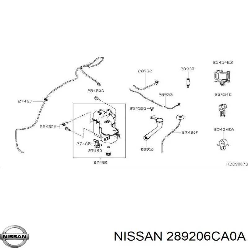  289206CA0A Nissan