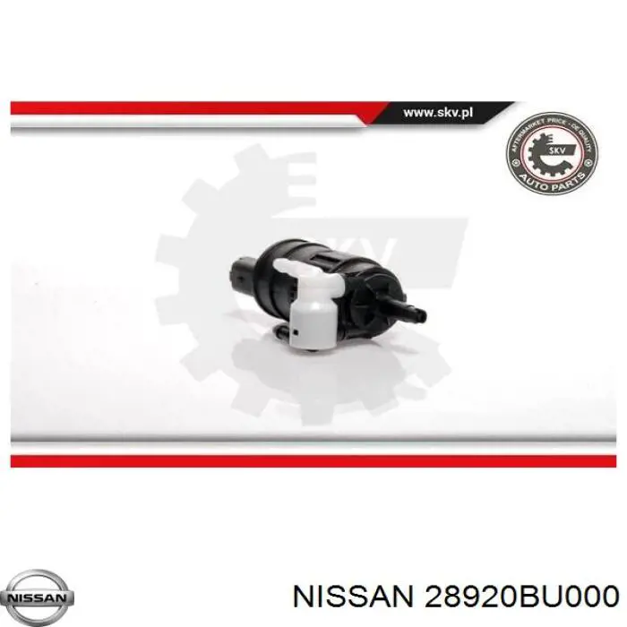 28920BU000 Nissan насос-мотор омывателя стекла переднего/заднего