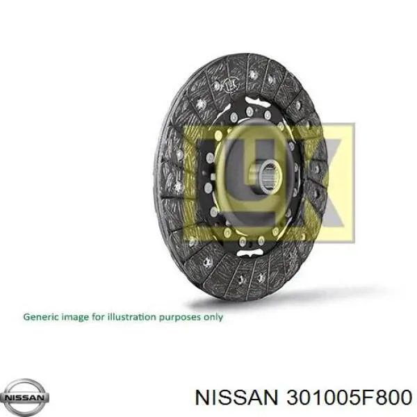 Диск сцепления Nissan/Infiniti 301005F800 цена, от 19.00 USD