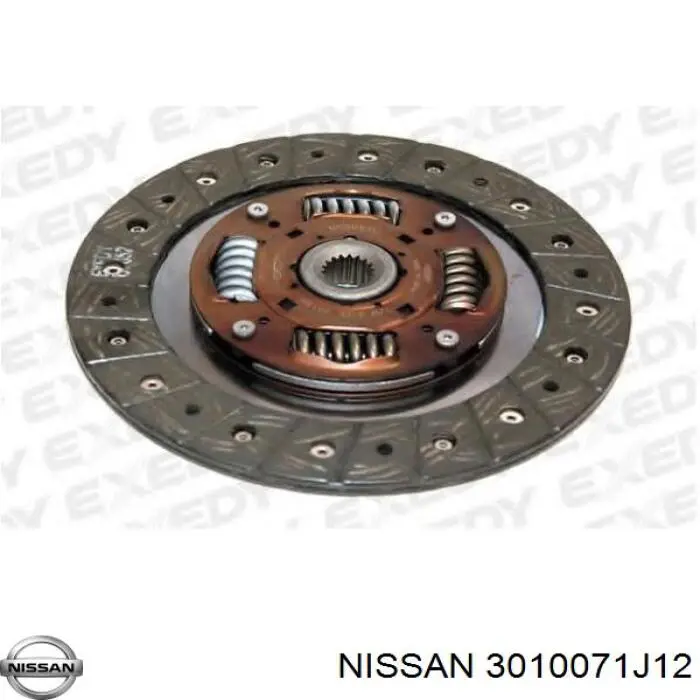 Диск сцепления 3010071J12 Nissan