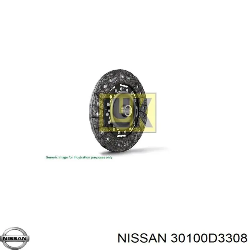 30100D3308 Nissan диск сцепления