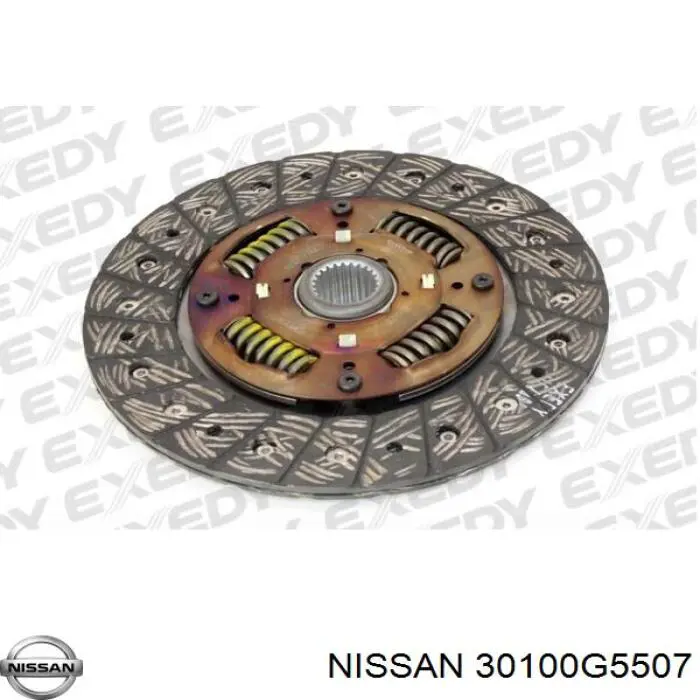 Диск сцепления 30100G5507 Nissan