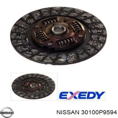 Диск сцепления 30100P9594 Nissan