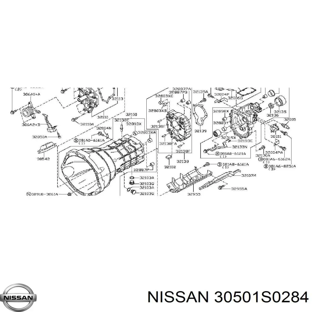 30501S0284 Nissan 