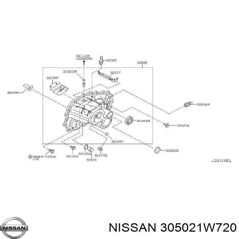 Выжимной подшипник 305021W720 Nissan