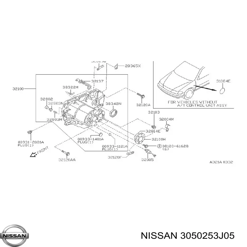 Купить 3050253J05 Nissan/Infiniti Подшипник включения сцепления