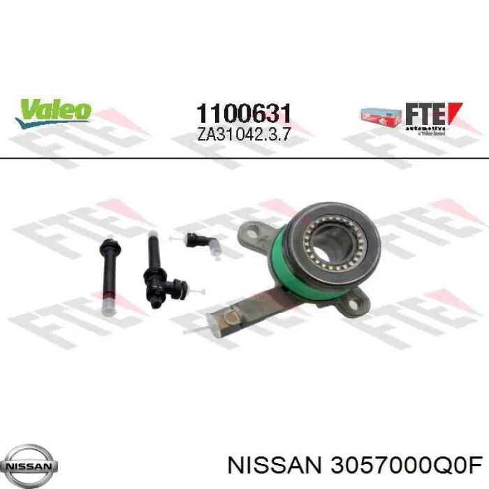 Цилиндр сцепления рабочий с выжимным подшипником Nissan/Infiniti 3057000Q0F цена, от 78.16 USD