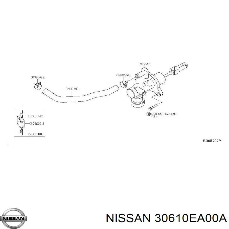 30610EA00A Nissan/Infiniti Цилиндр сцепления, главный