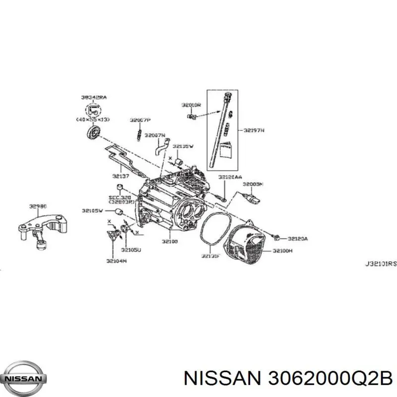 Cilindro Esclavo De EL Embrague Cojinete De Liberacion 3062000Q2B Nissan/Infiniti