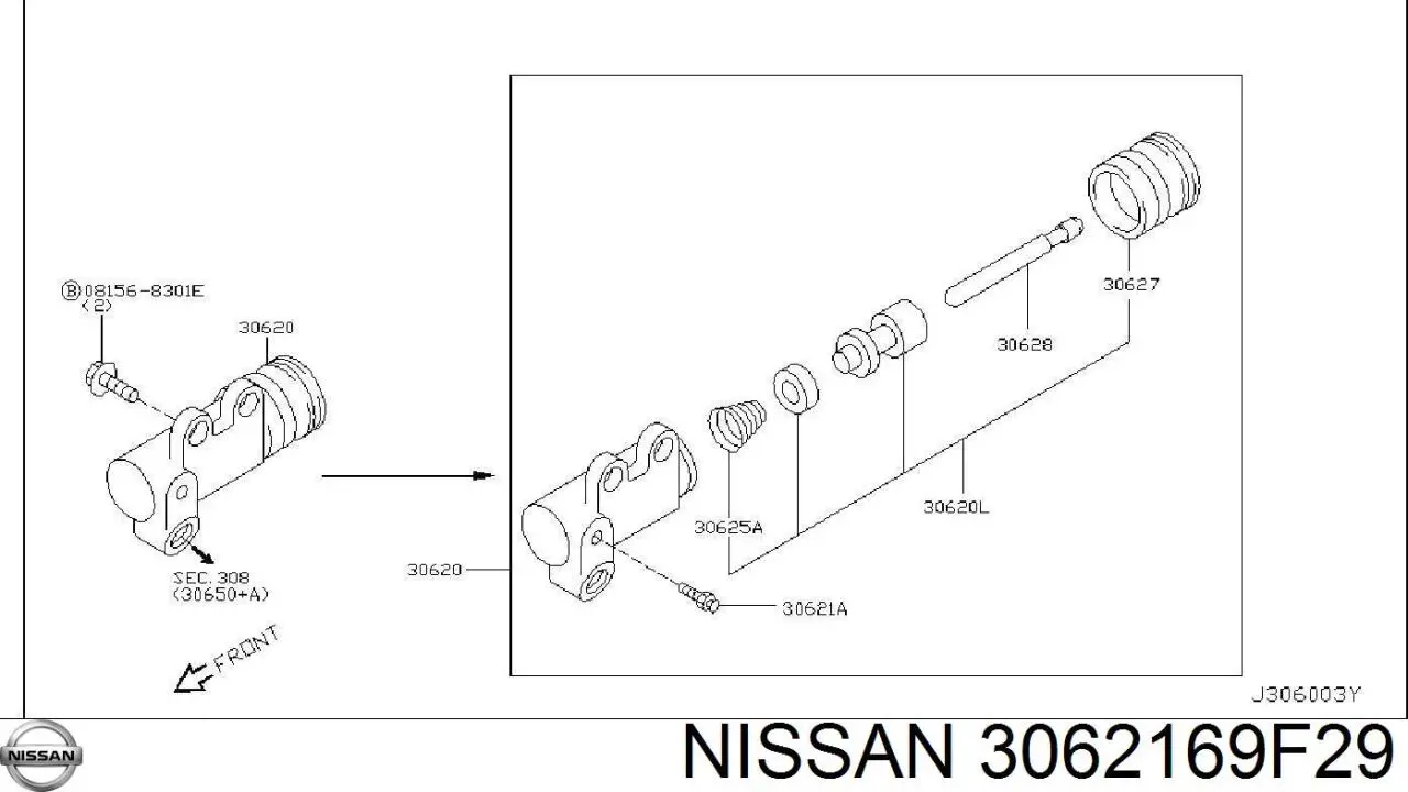 Nissan/Infiniti 3062169F29 цена, от 13.54 USD