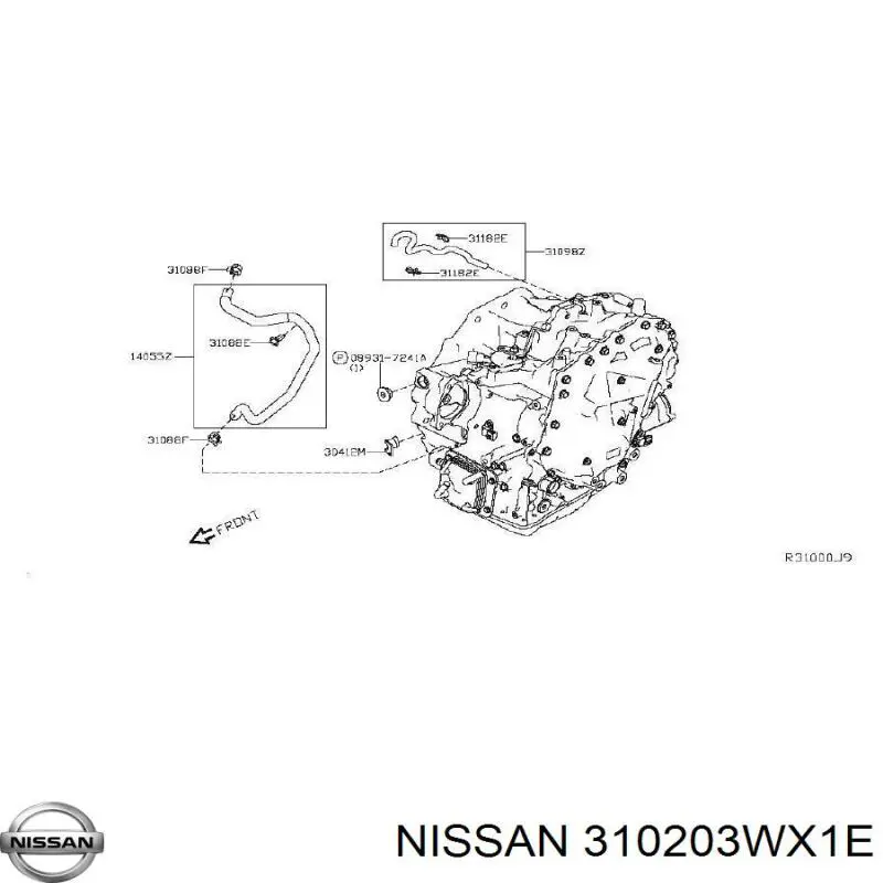 Автоматическая коробка передач 310203WX1E Nissan