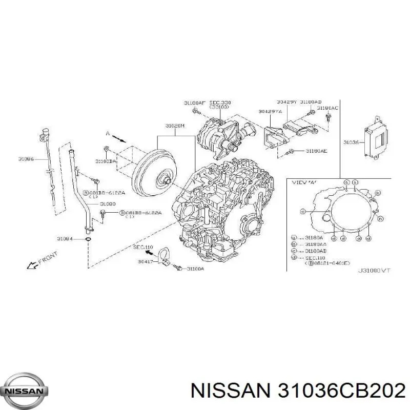  Nissan/Infiniti 31036CA000 цена, от 63.35 USD