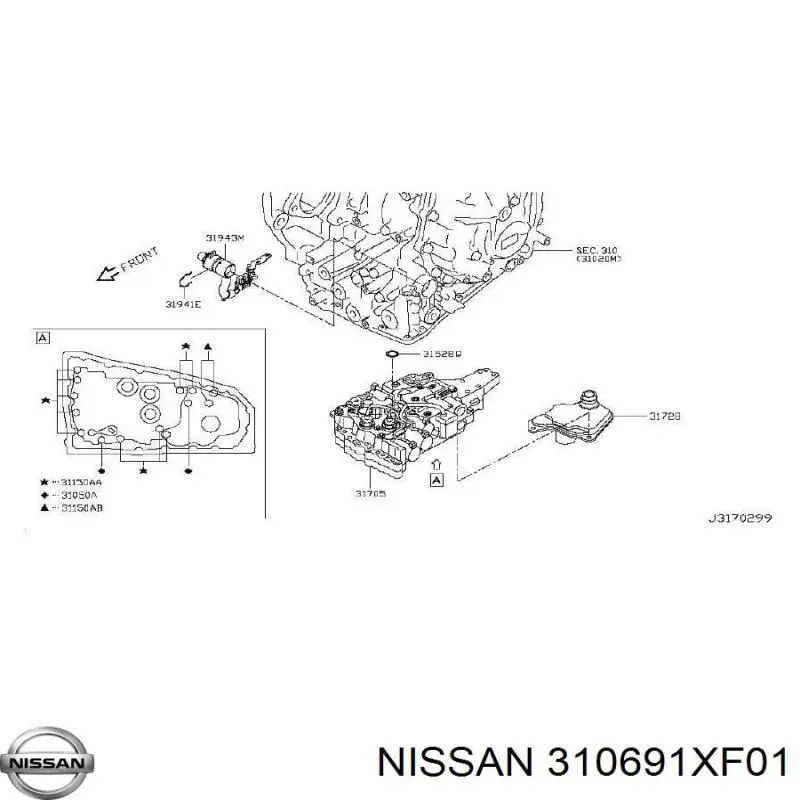 Nissan/Infiniti 310691XF01 цена, от 11.40 USD