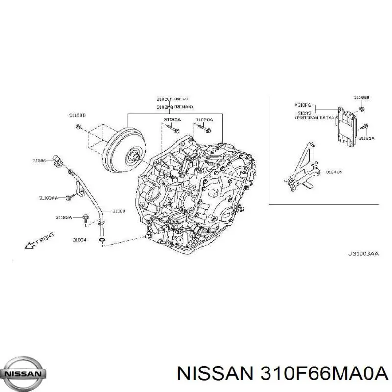  310F66MA0A Nissan