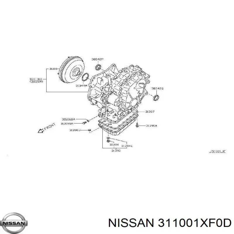 311001XF0D Nissan 