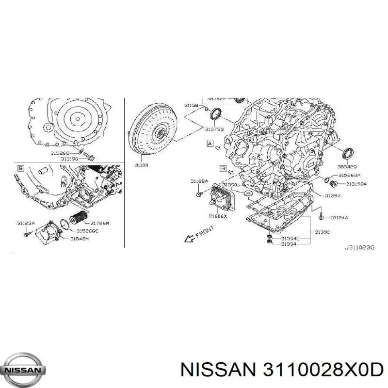  3110028X0A Nissan