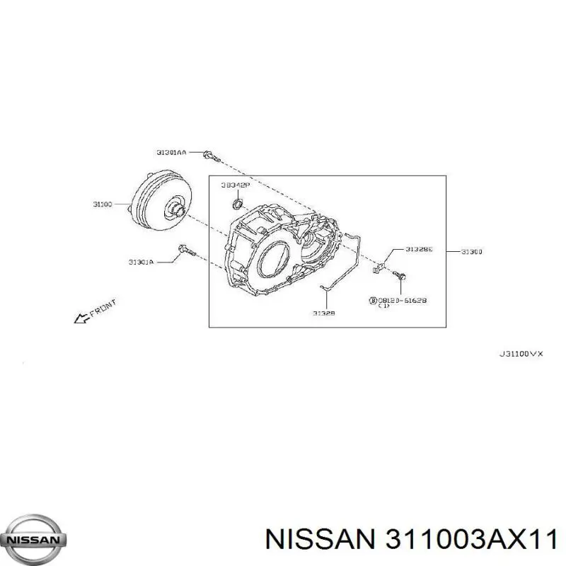 311003AX11 Nissan/Infiniti Гидротрансформатор АКПП
