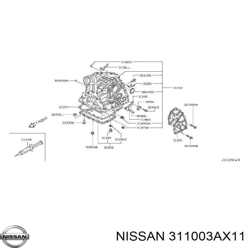 Передача гидромеханическая (ГМП) Nissan/Infiniti 311003AX11 цена, от 101.58 USD