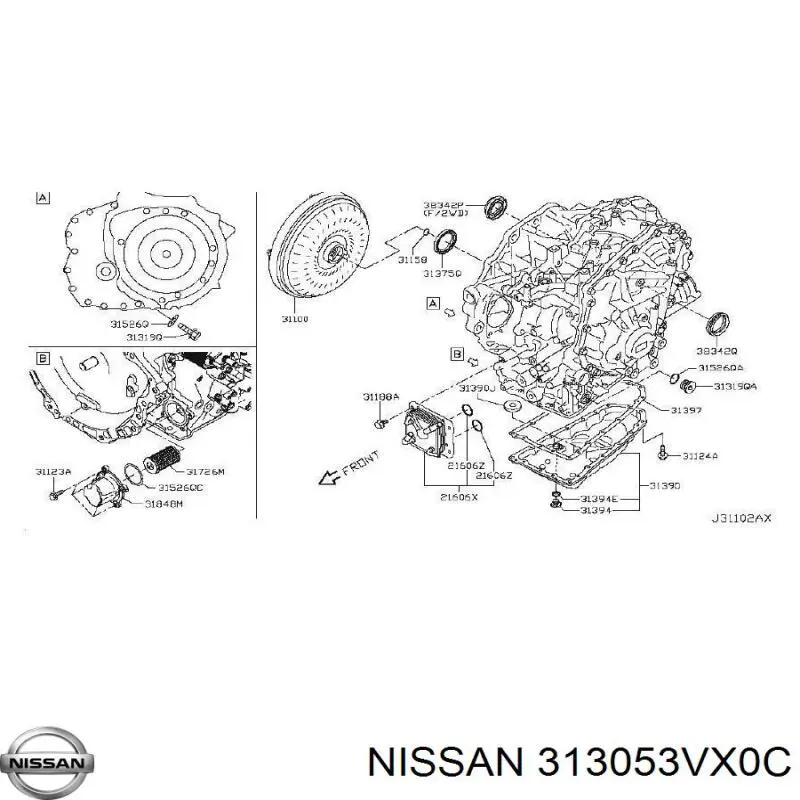  Nissan/Infiniti 313053VX0C цена, от 5.07 USD