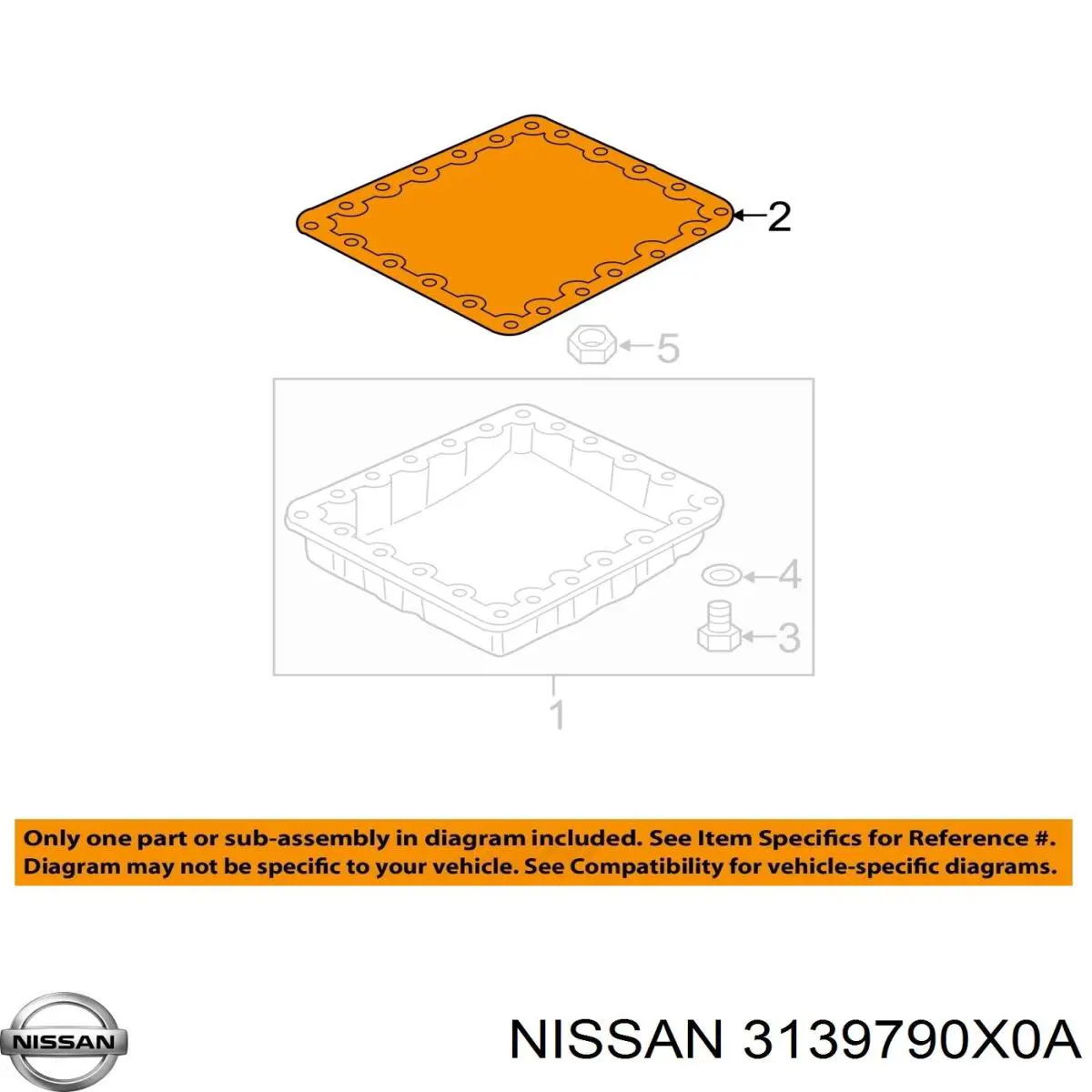 Прокладка поддона АКПП/МКПП на Nissan Titan A60