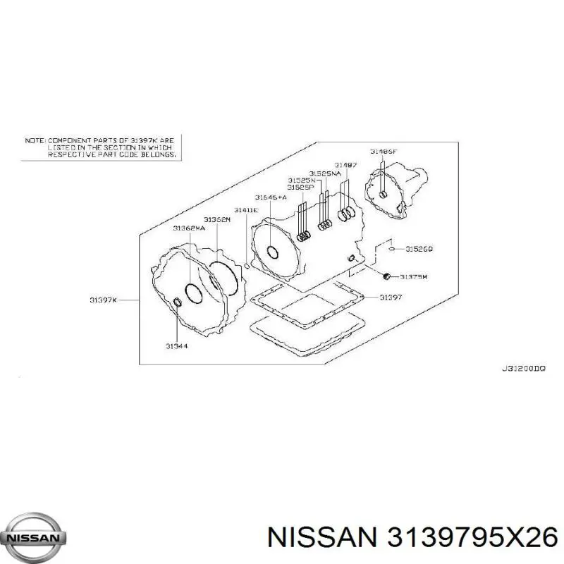  Nissan/Infiniti 3139795X26 цена, от 596.89 USD