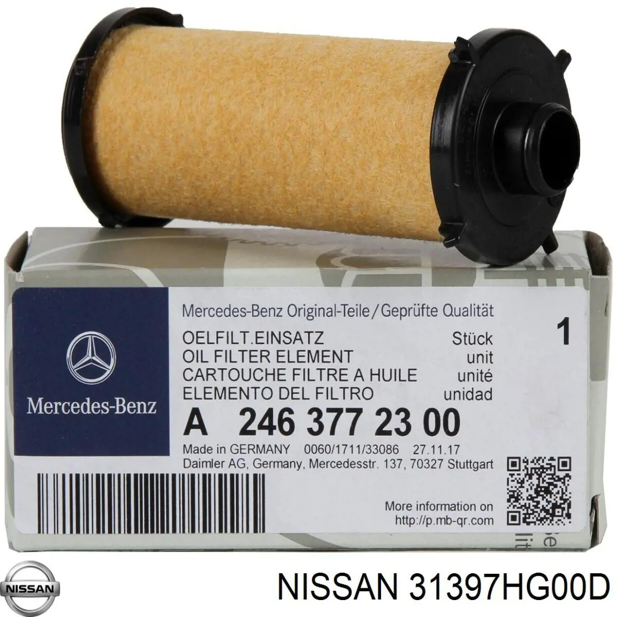 Фильтр коробки автомат Nissan/Infiniti 31397HG00D цена, от 29.64 USD