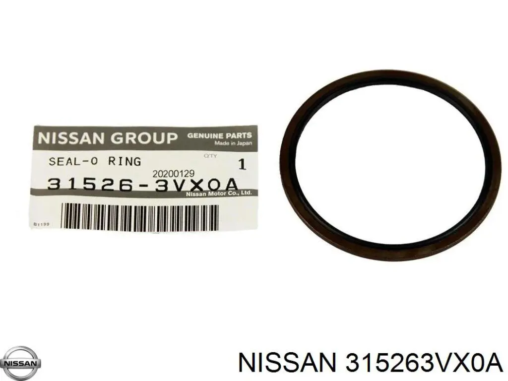 Кольцо уплотнительное фильтра АКПП Nissan/Infiniti 315263VX0A