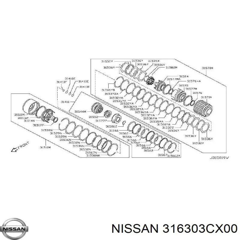 Купить 316303CX00 Nissan/Infiniti 