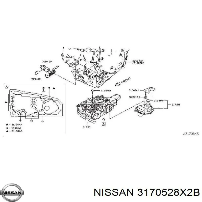 Купить 3170528X2B Nissan/Infiniti 