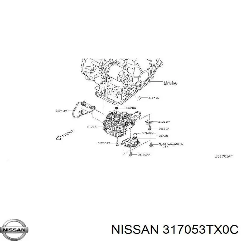  Nissan/Infiniti 317053TX0C цена, от 238.31 USD